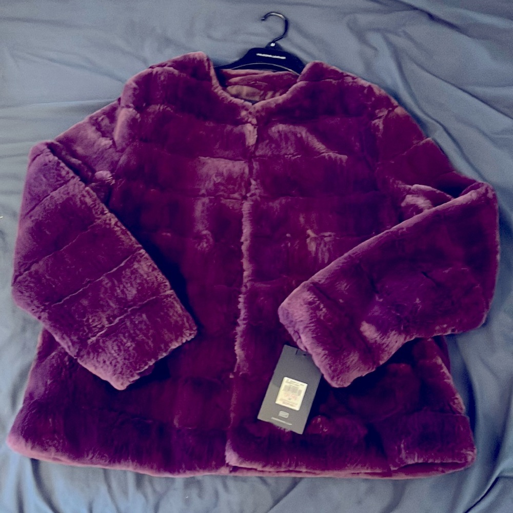 Marc New York faux fur coat.